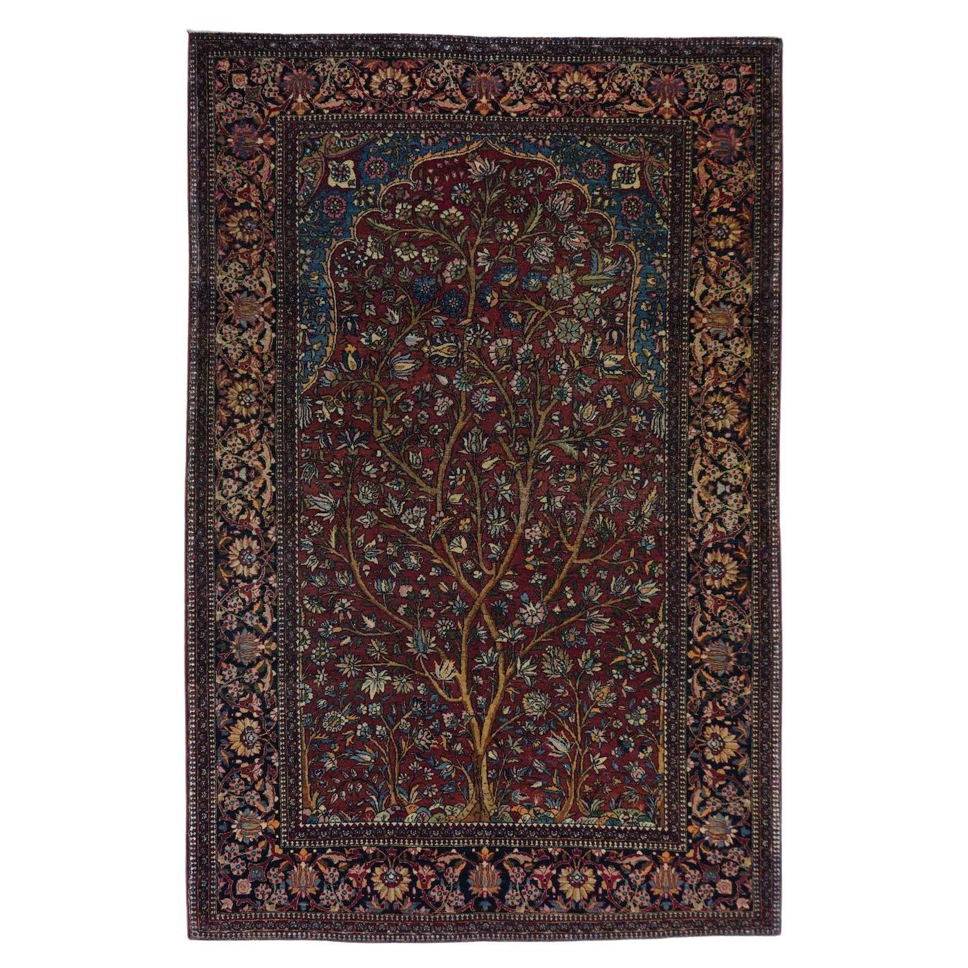 Antique Isfahan Rug 4'7'' x 7'1''