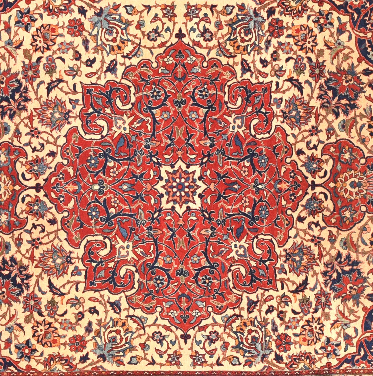 antique isfahan rug for sale