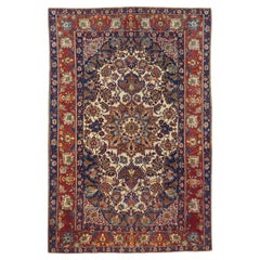 Tapis d'Ispahan ancien 4'9'' x 7'5''