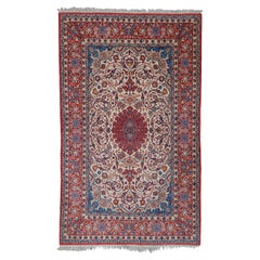 Antiker Isfahan-Teppich - Isfahan-Teppich aus dem späten 19. Jahrhundert, antiker Teppich, Vintage-Teppich