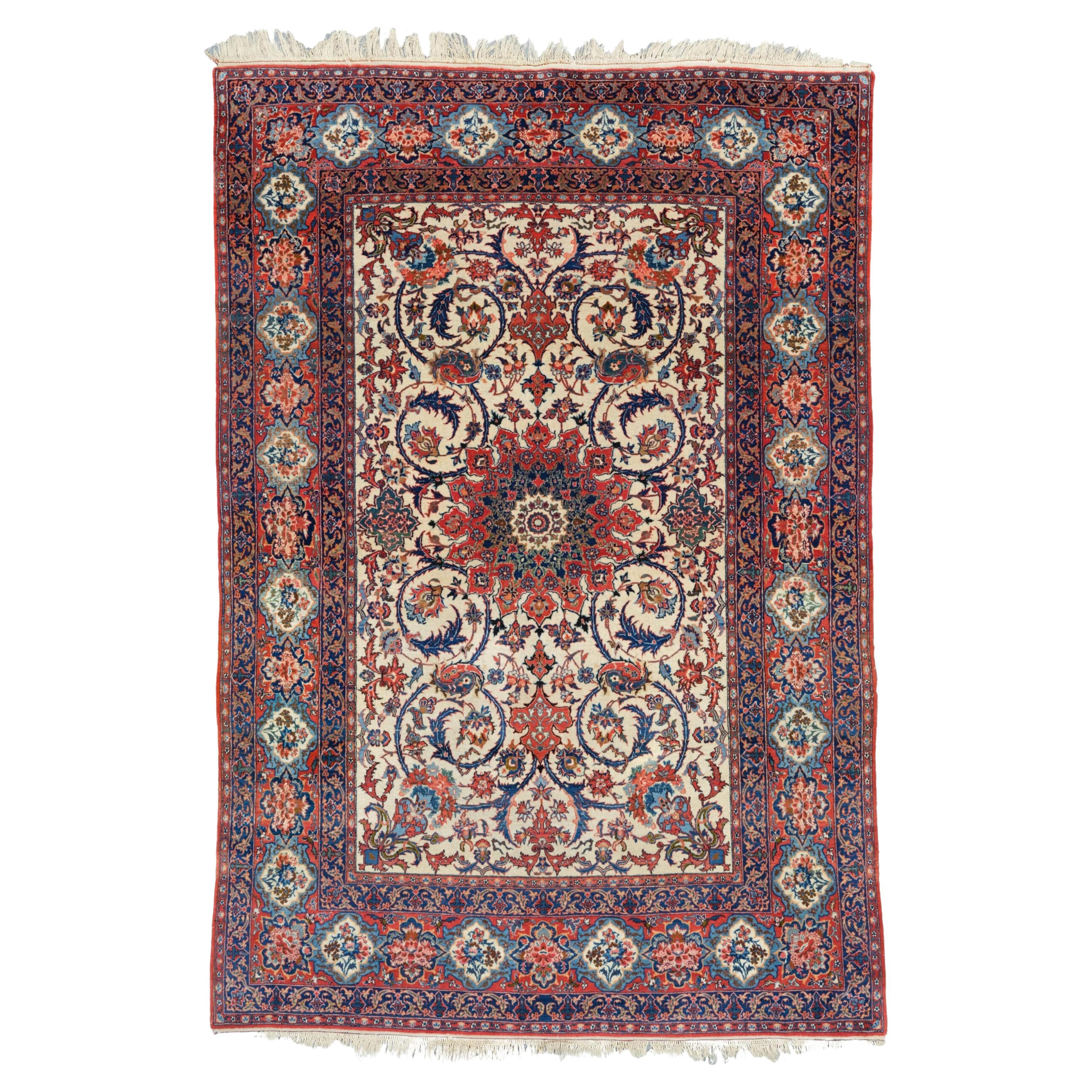 Antique Isfahan Rug - Late of 19th Century Isfahan Rug, Antique Rugs For Sale