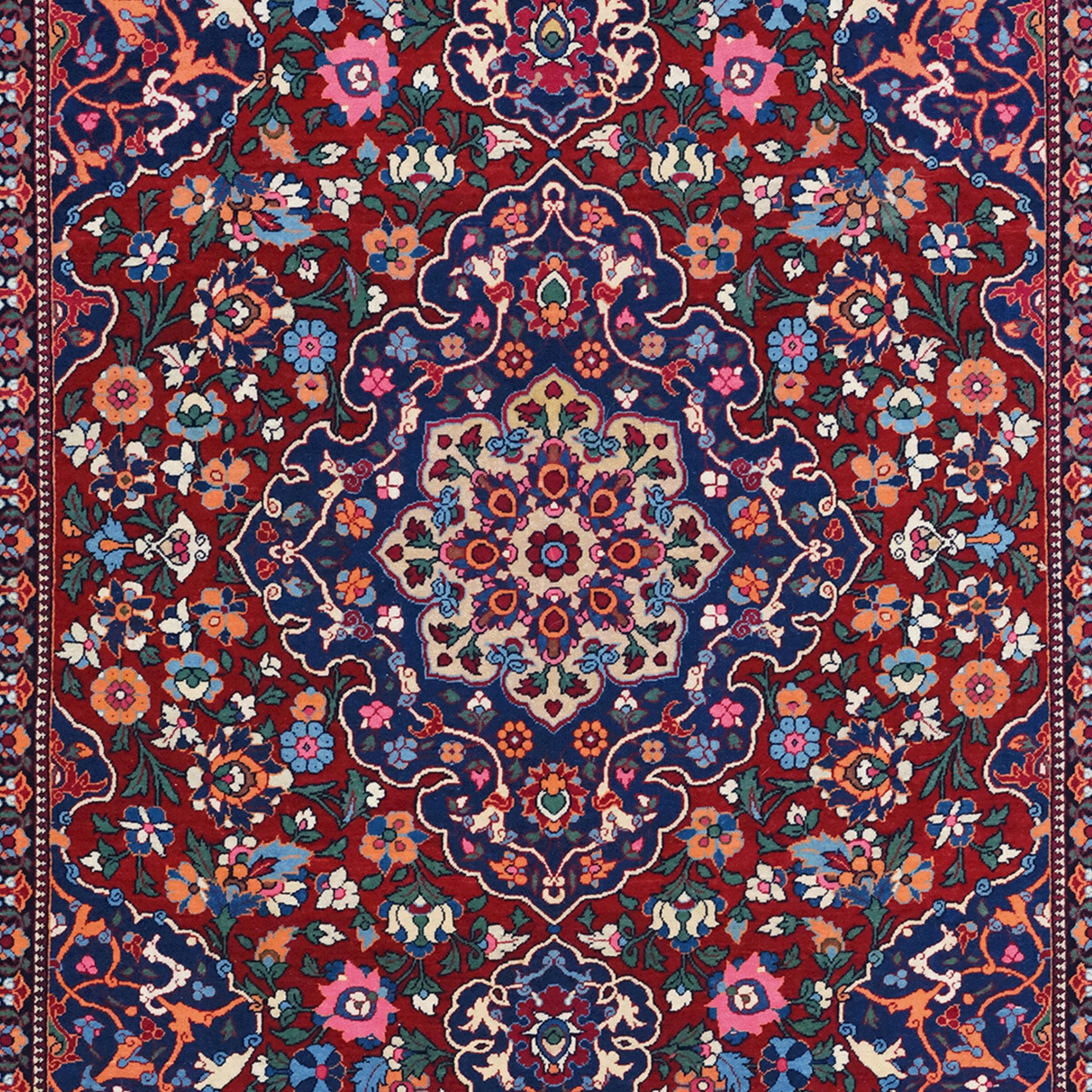 Antiker Isfahan-Teppich - Persischer Isfahan-Teppich des späten 19. Jahrhunderts im Zustand „Gut“ im Angebot in Sultanahmet, 34