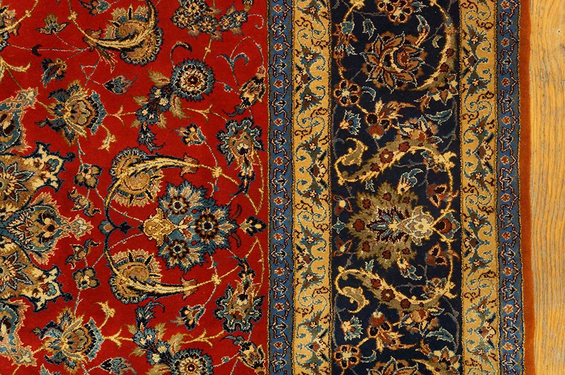 Mid-20th Century Antique Isfahan Silk Rug 5' 5