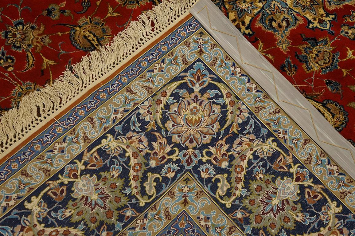 Antique Isfahan Silk Rug 5' 5