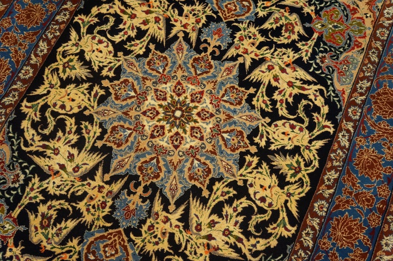 Antique Isfahan, Silk Rugs For Sale at 1stDibs
