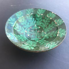 Islamic Kashan 13th Century Turquoise Glazed Pottery Bowl