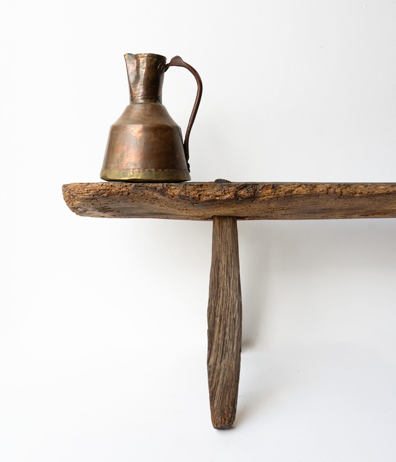 Antique Islamic Primitive Copper Water Jug Ewer, Ottoman Empire, 19th Century For Sale 7