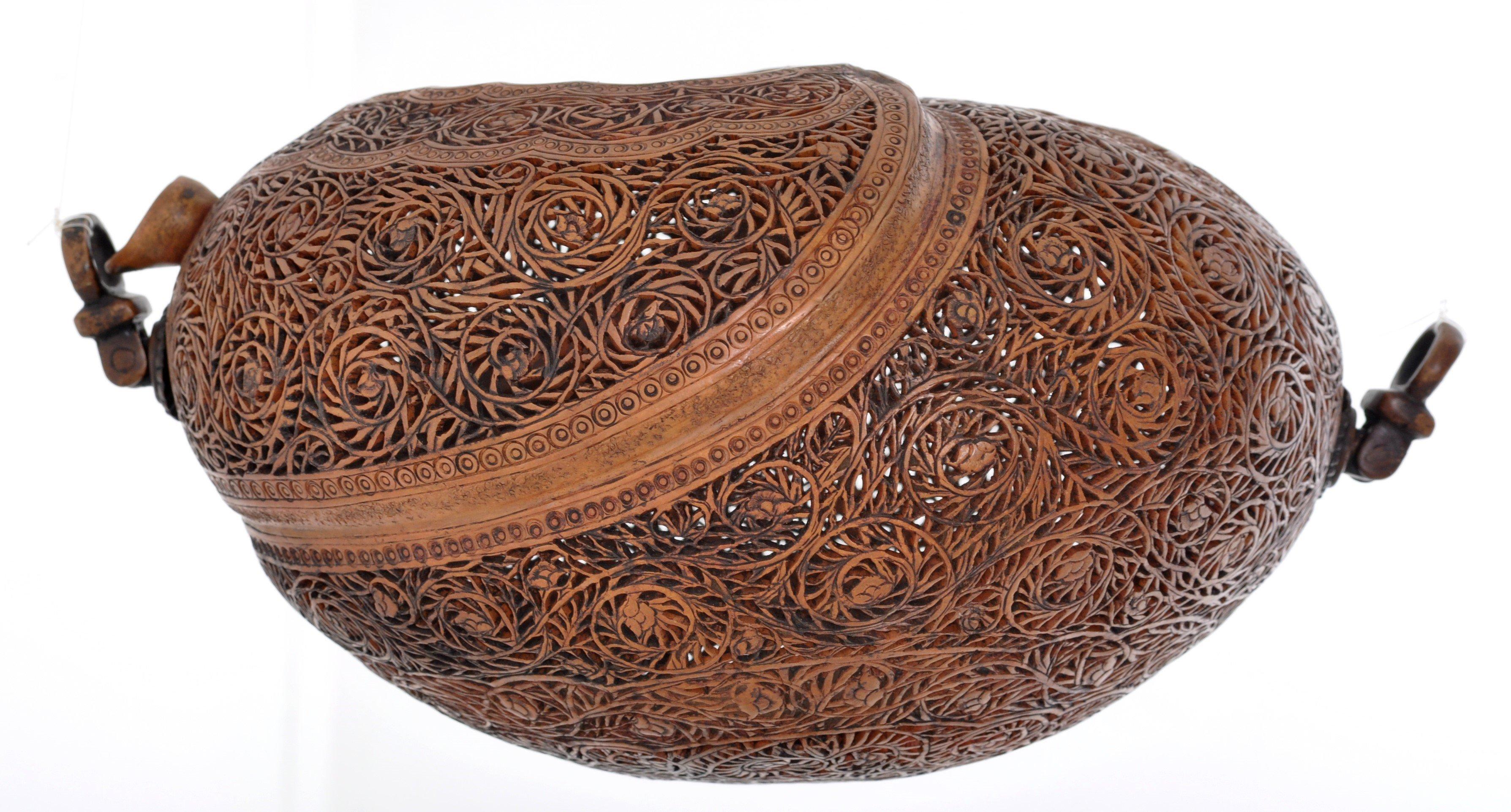 Early 19th Century Antique Islamic Qajar Persian Sufi Arab Brass Kashkul / Begging Bowl, circa 1800