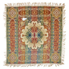 Antikes islamisches Textil mit maurischer arabischer Schreibweise Granada, Spanien