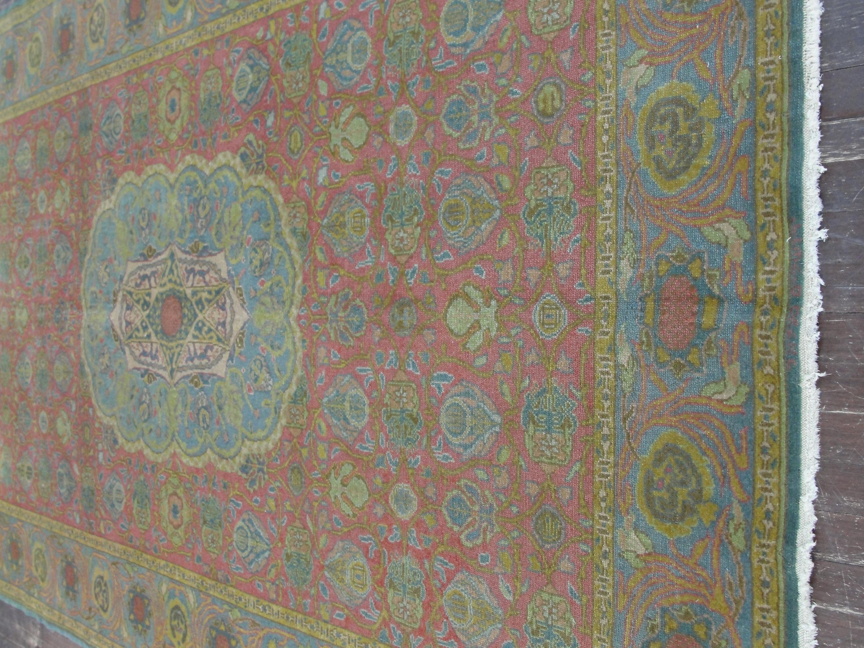 20th Century Antique Israeli Bezalel Carpet