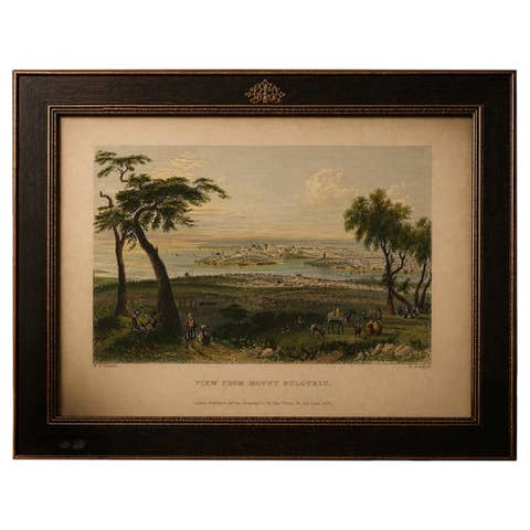 Antique Istanbul Panorama from Mount Bulgurlu, Constantinople – Bartlett, c.1839
