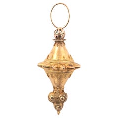 Antique Italian 18kt Gold Archaeological Revival Pendant 1860's