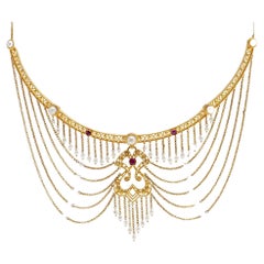 Antique Italian 19th Century Neo-Renaissance style necklace by Luigi Pallotti 