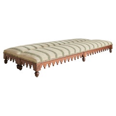 Antique Italian 9 ft Cherry Wood Bench From Villa Cavalli - 2 Available