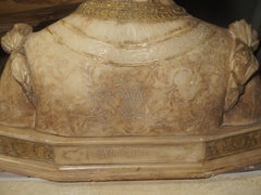 Antique Italian Alabaster Bust of the Grand Princess of Tuscany, circa 1890