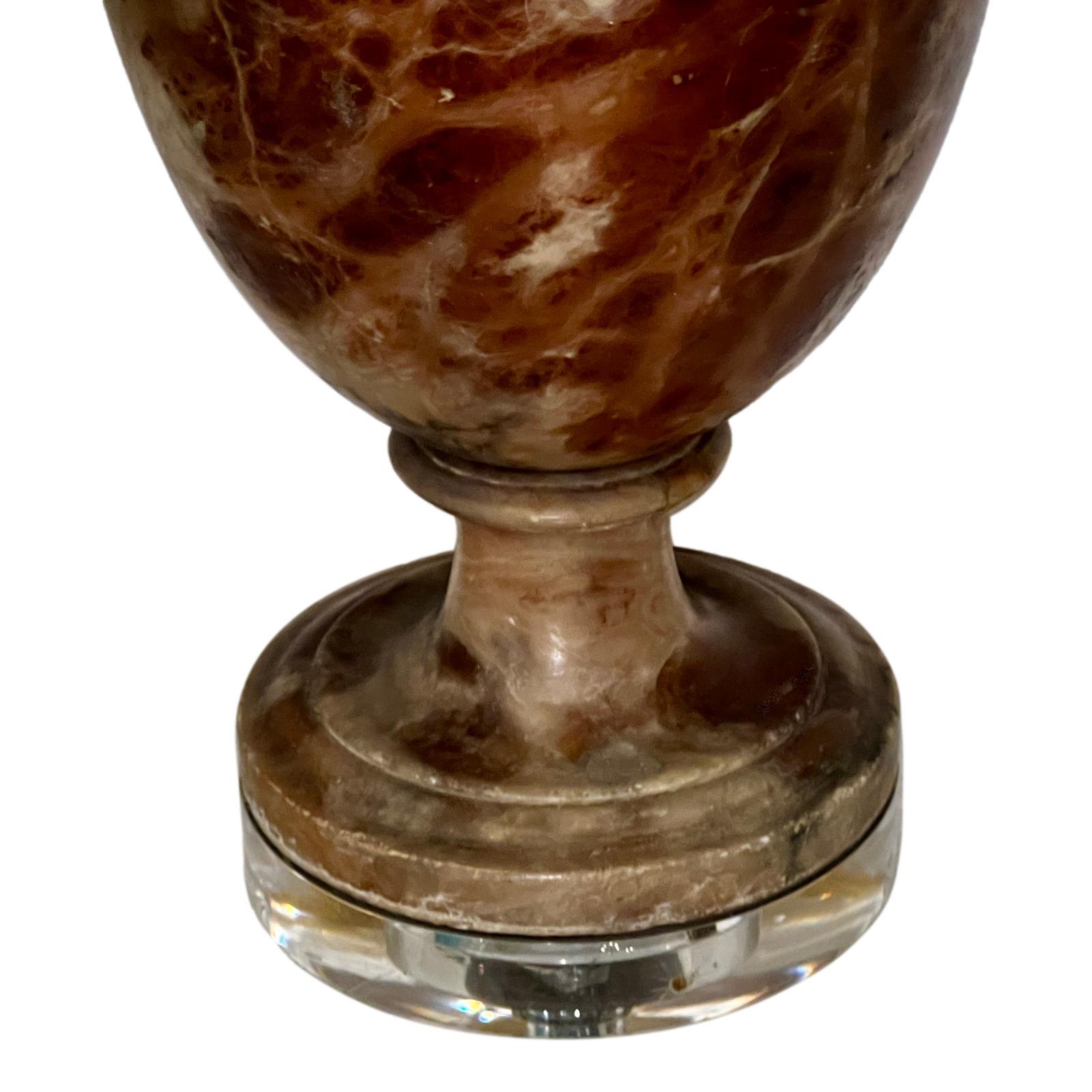 Antique Italian Alabaster Lamp For Sale 1