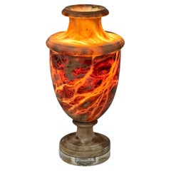 Antique Italian Alabaster Lamp