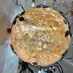 Antique Italian Alabaster Light Fixture