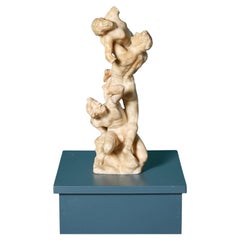 Antique Italian Alabaster Sculpture after Jean de Boulogne