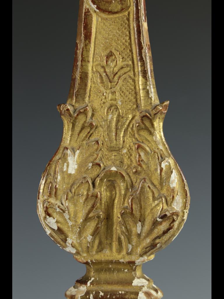 Antike italienische Altar Hand geschnitzt Giltwood Kerzenleuchter im Angebot 11