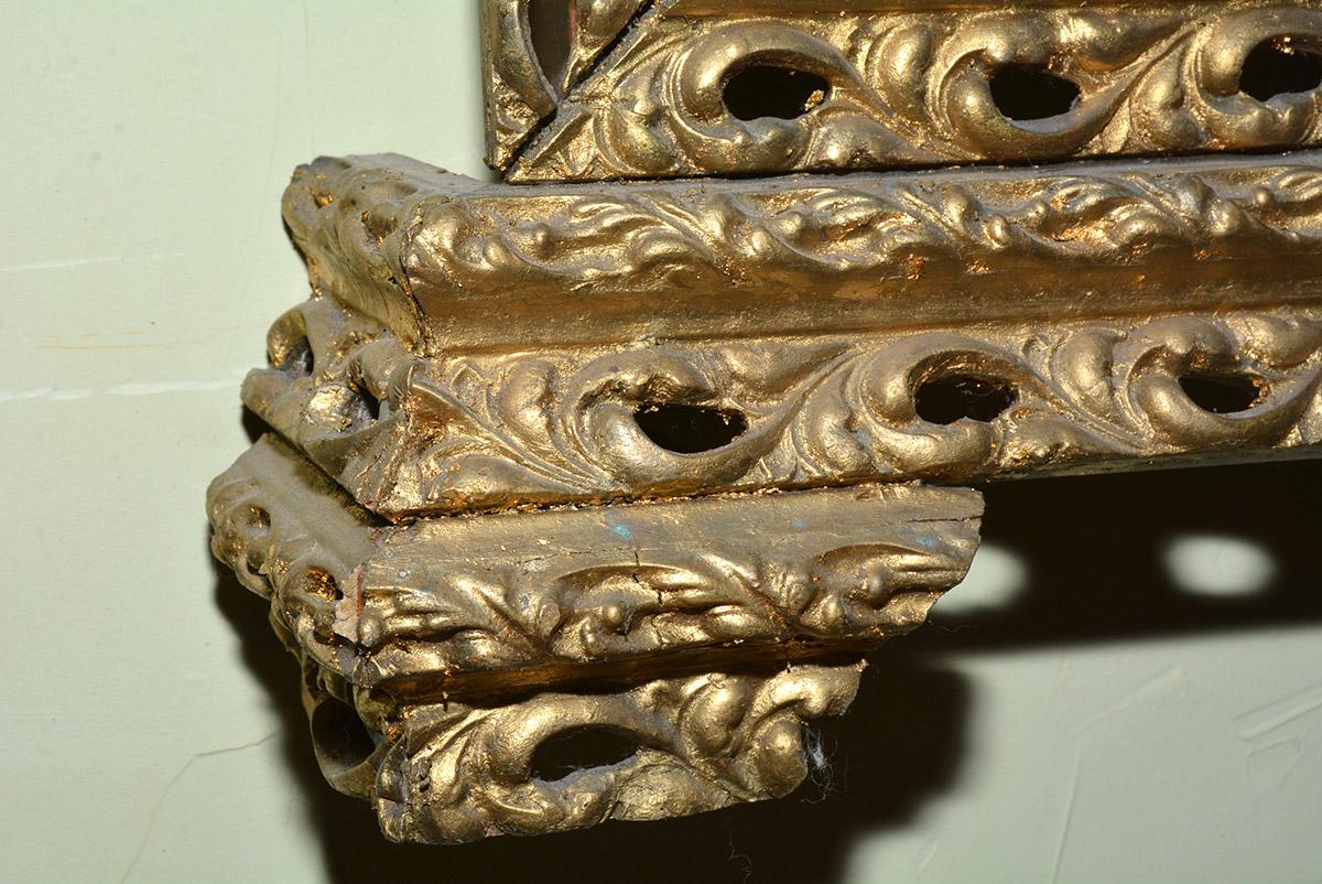 Miroir de table italien ancien en arc de cercle Bon état - En vente à Sheffield, MA