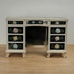 Antica scrivania o toletta italiana in stile Art Déco