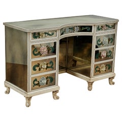 Antica scrivania o toletta italiana in stile Art Déco