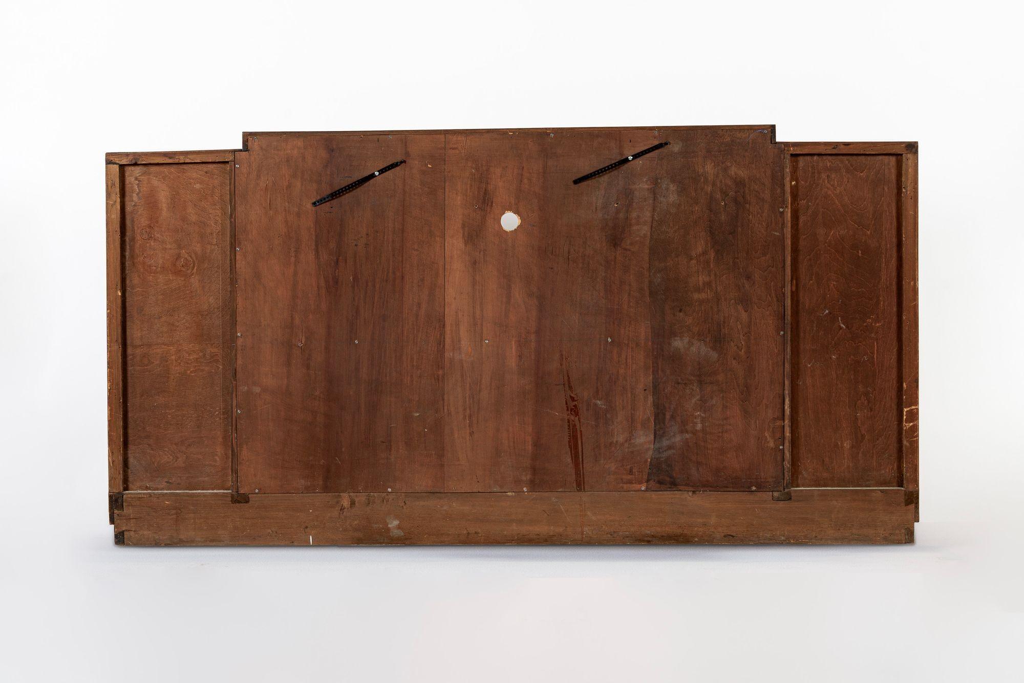 Ancienne crédence ou meuble de bar en Wood Art Deco italien 1940s 4