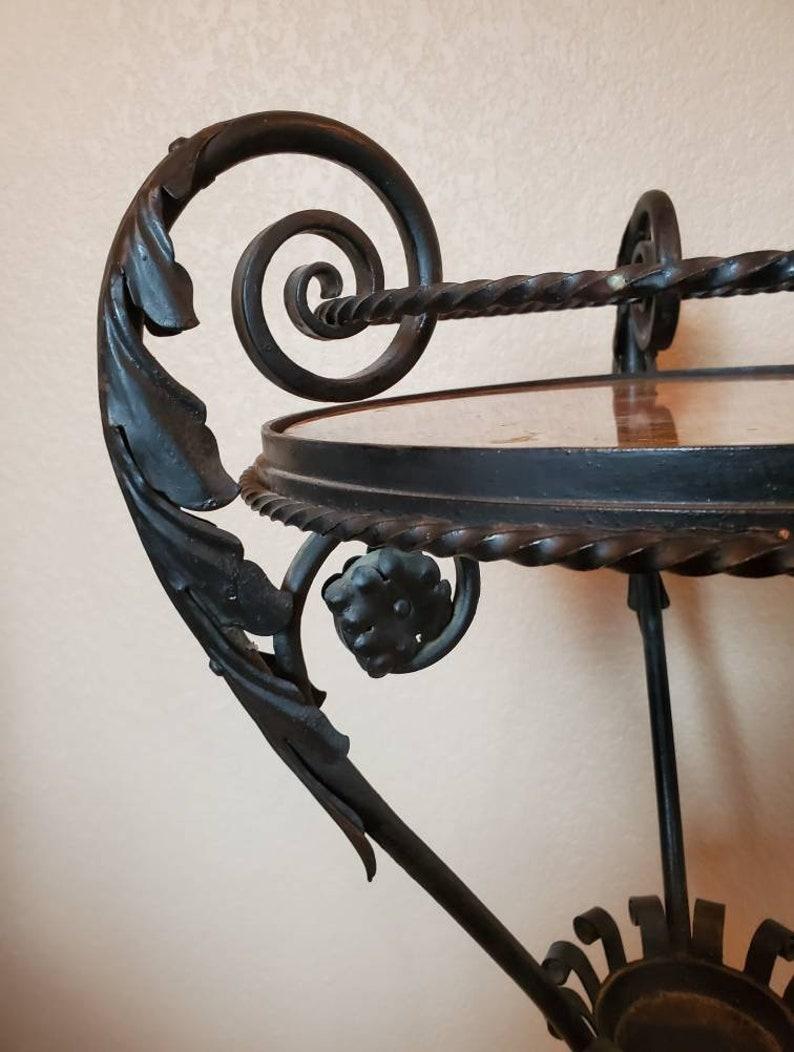 vintage wrought iron plant stands for sale