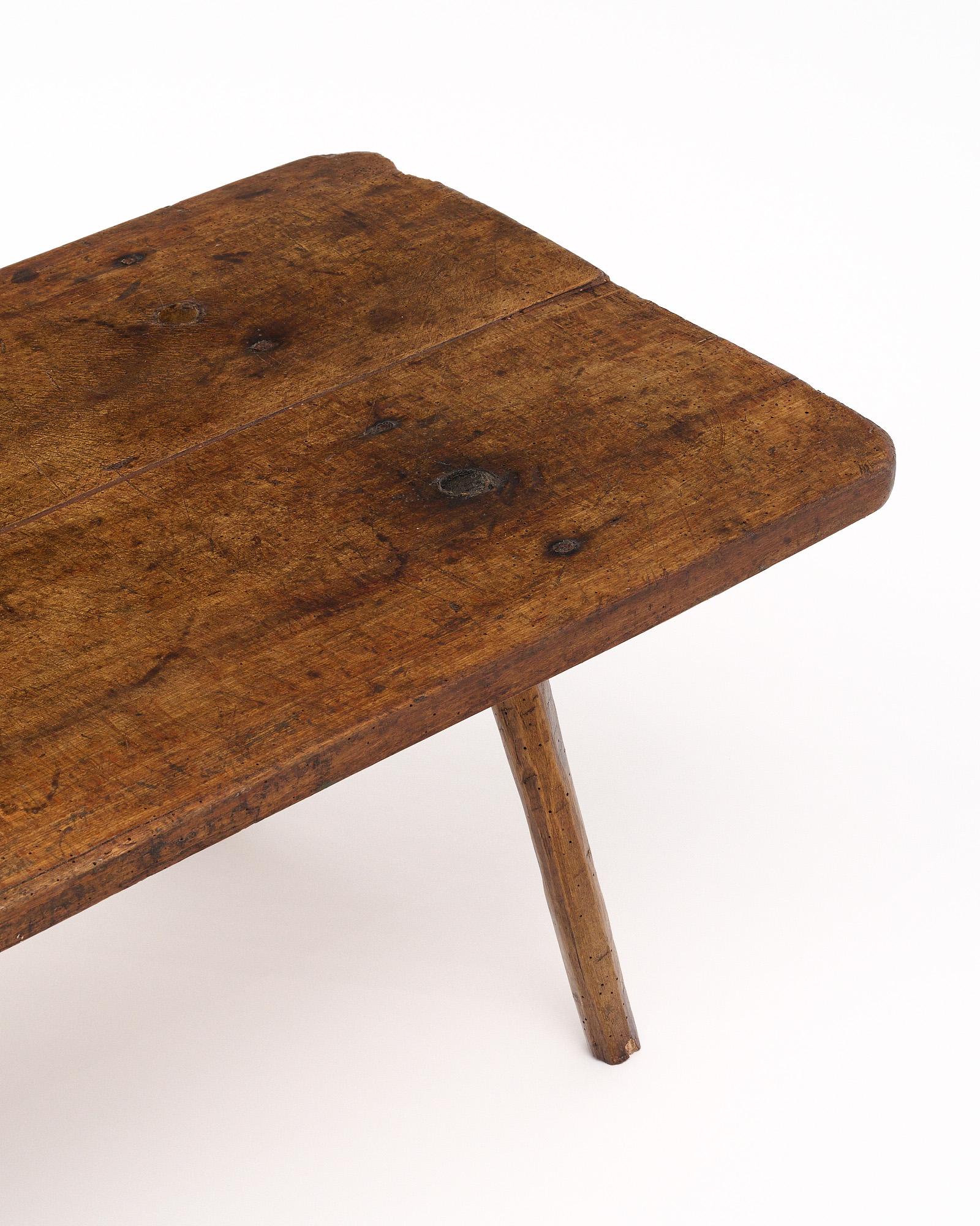 Wood Antique Italian Arte Povera “Shepherd” Table For Sale