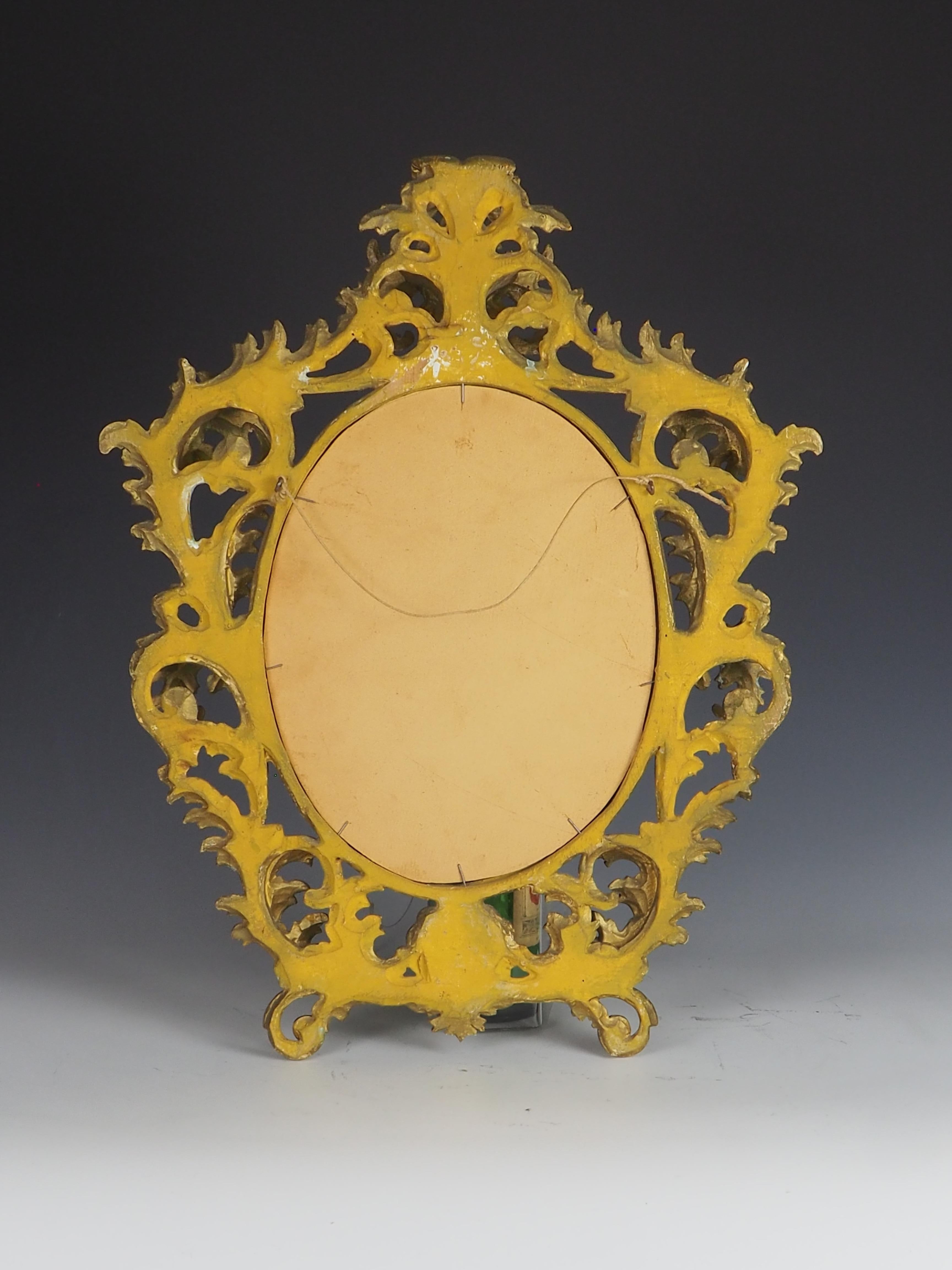 Antike italienische Barock geschnitzt Giltwood Wandspiegel im Zustand „Gut“ im Angebot in Lincoln, GB
