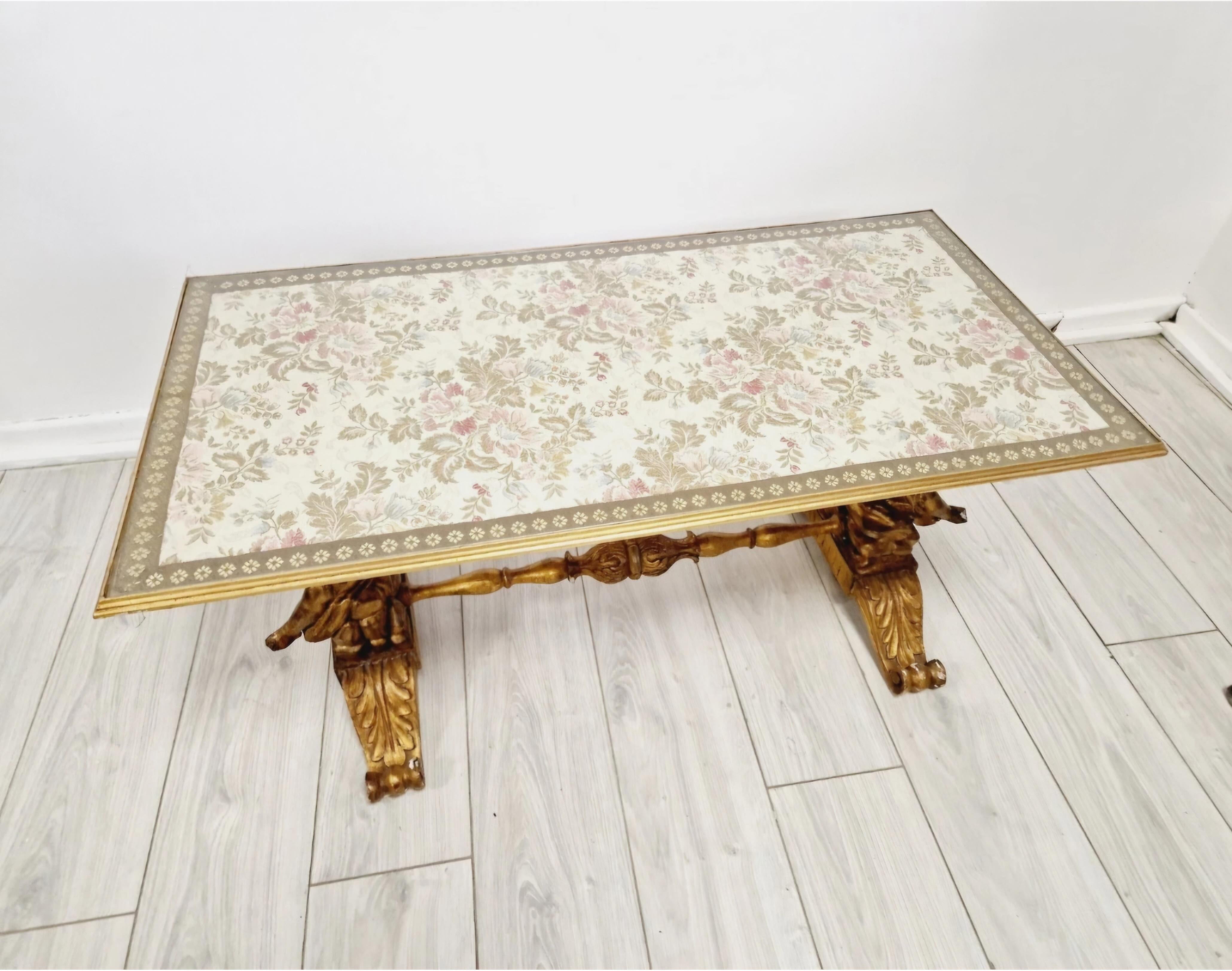 19th Century Antique Italian Baroque Coffee Table For Sale