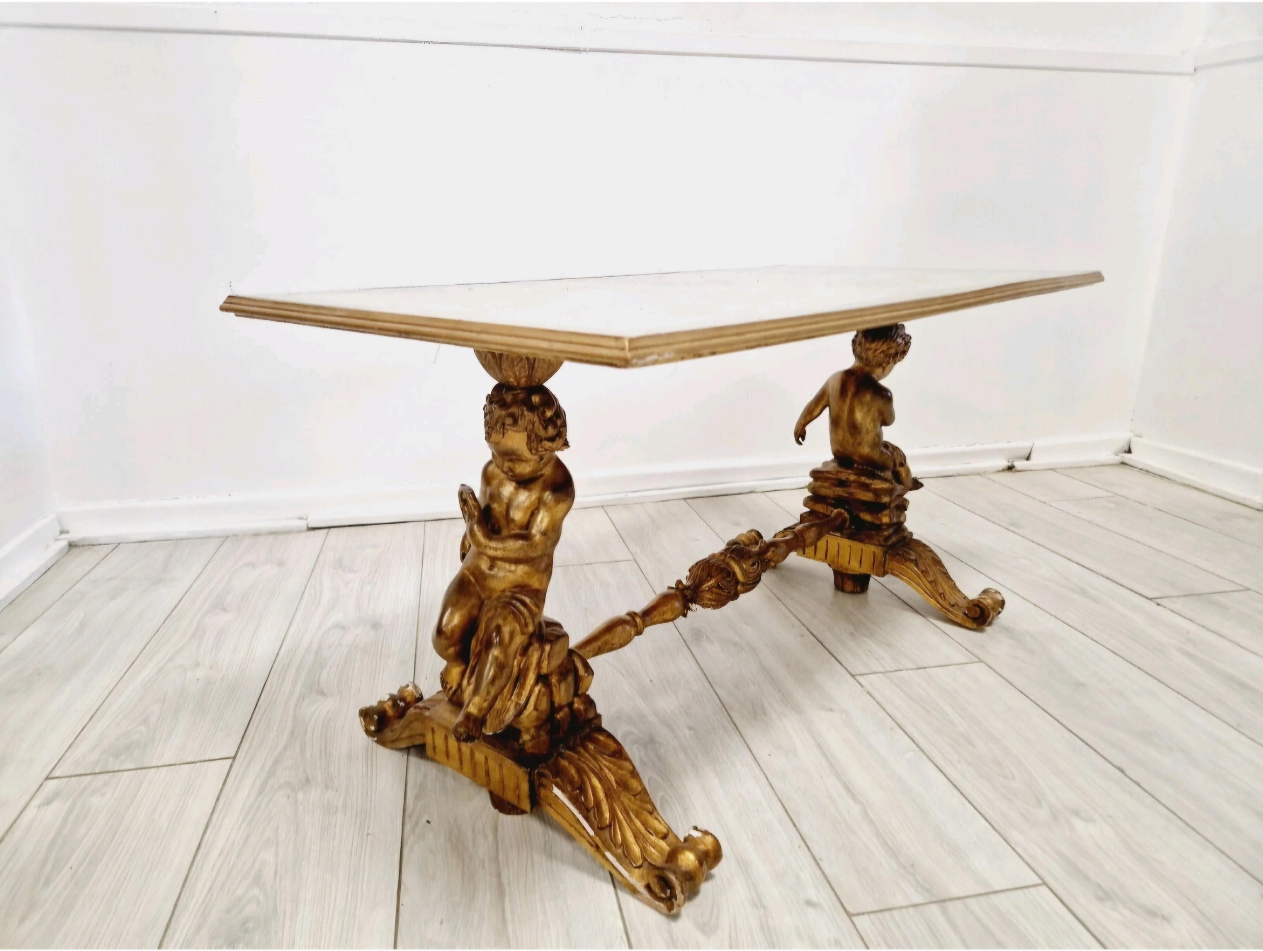 Antique Italian Baroque Coffee Table For Sale 1