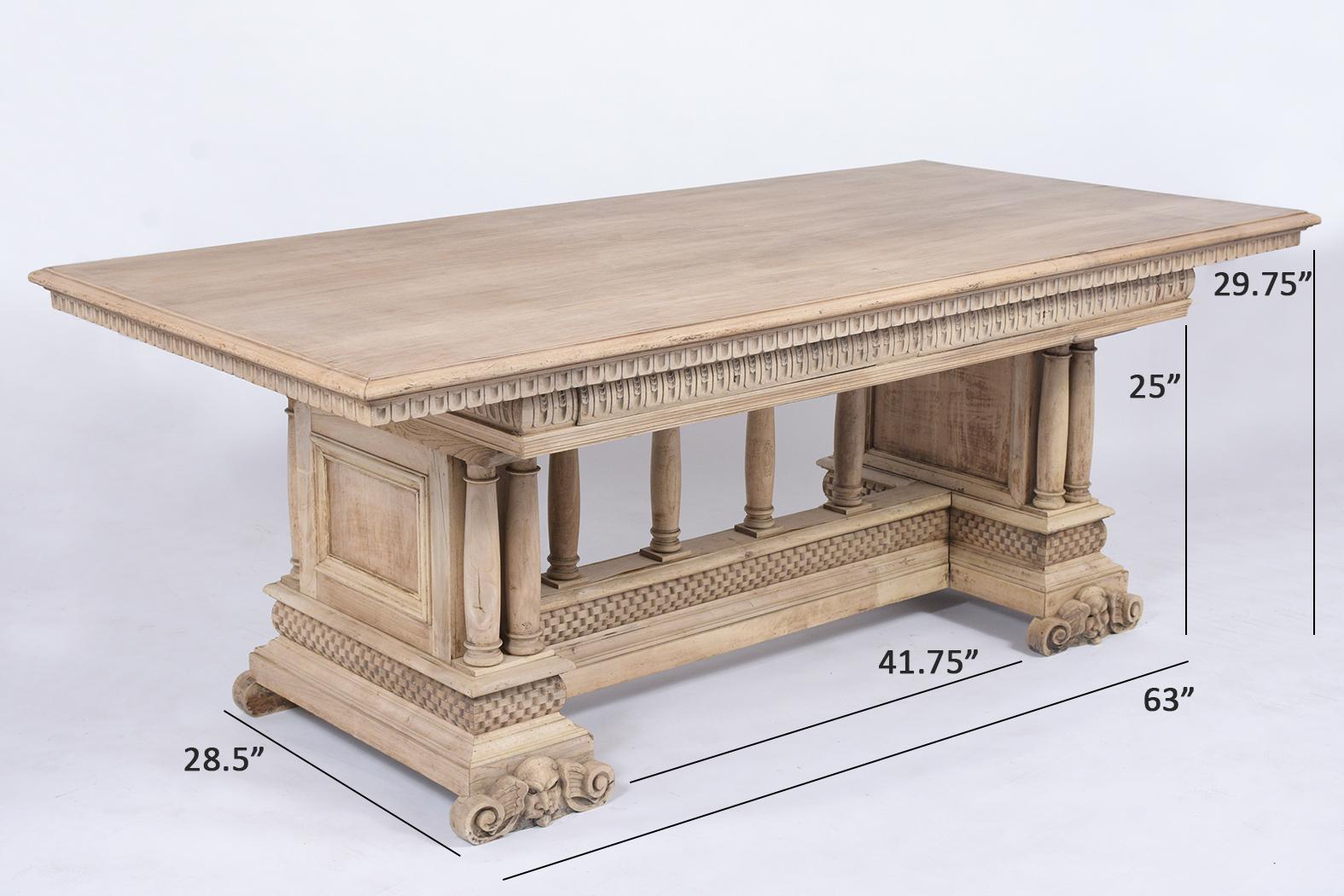 Antique Italian Baroque Dining Table 2