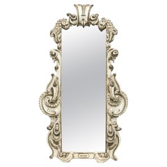 Antique Italian Baroque Frame Mirror C 1680-1720
