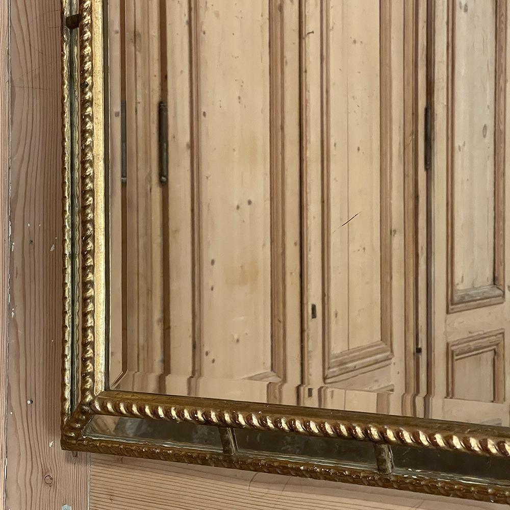 Miroir baroque italien ancien en bois doré en vente 6
