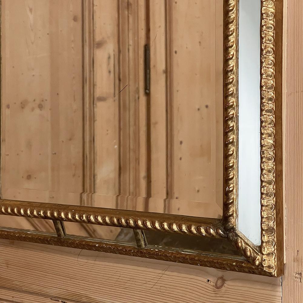 Antique Italian Baroque Giltwood Mirror For Sale 7