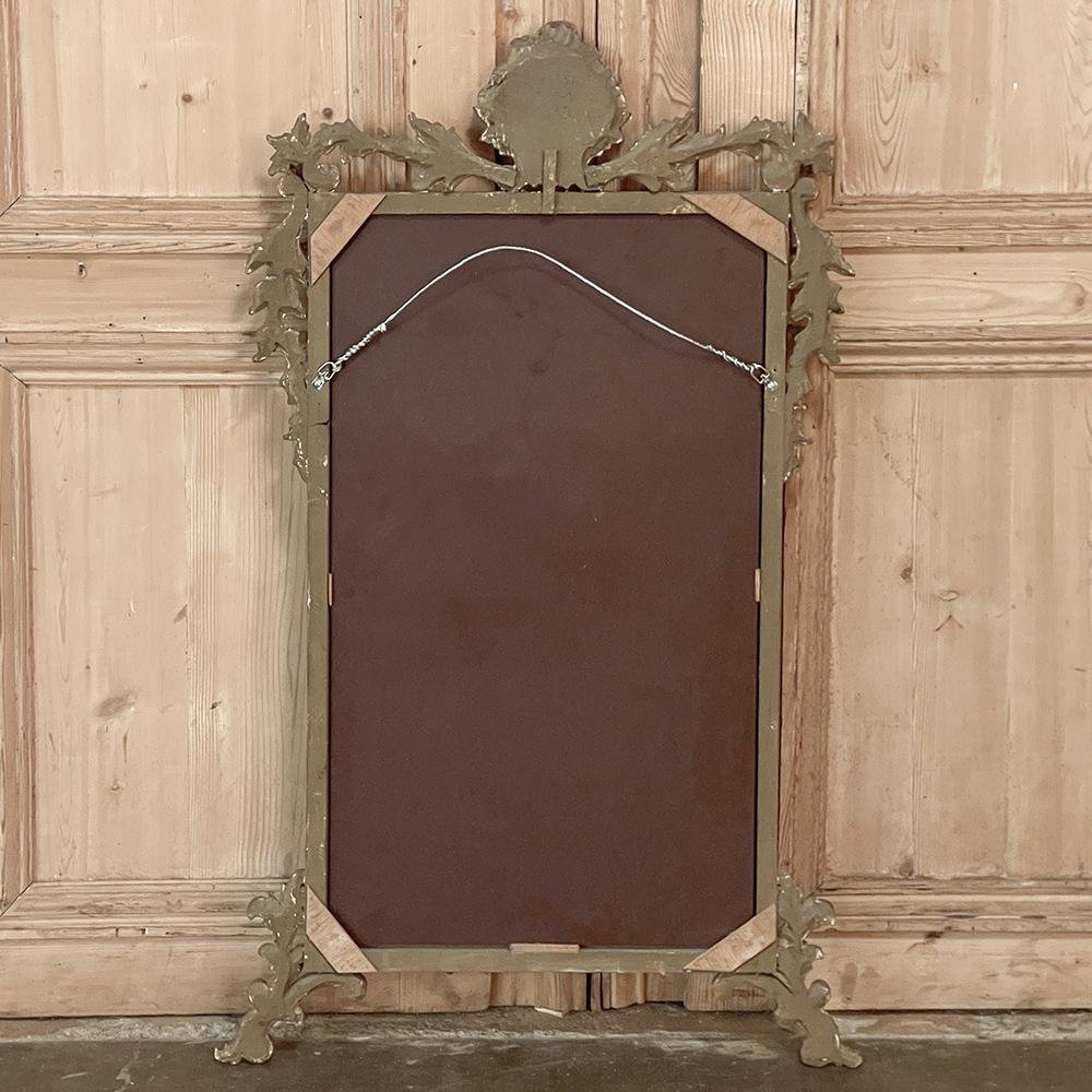 Antique Italian Baroque Giltwood Mirror For Sale 10