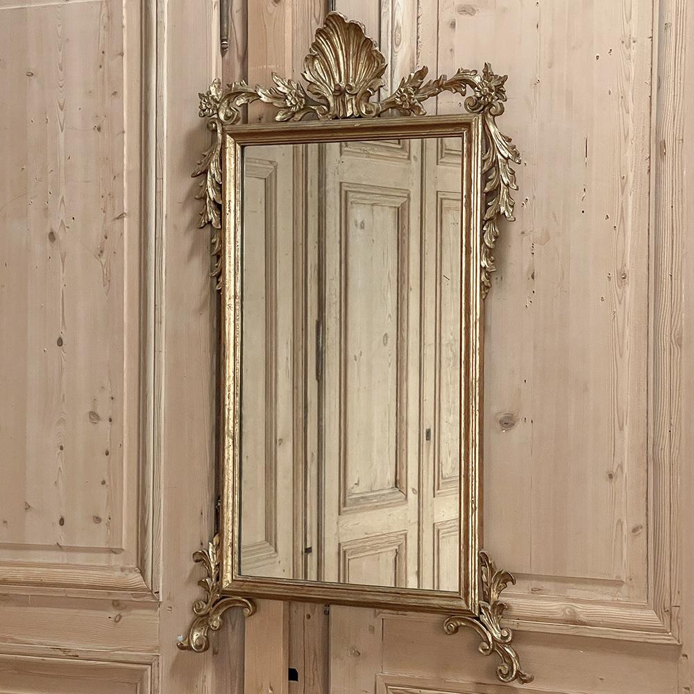 Antiker italienischer Barock-Giltwood-Spiegel (Italienisch) im Angebot