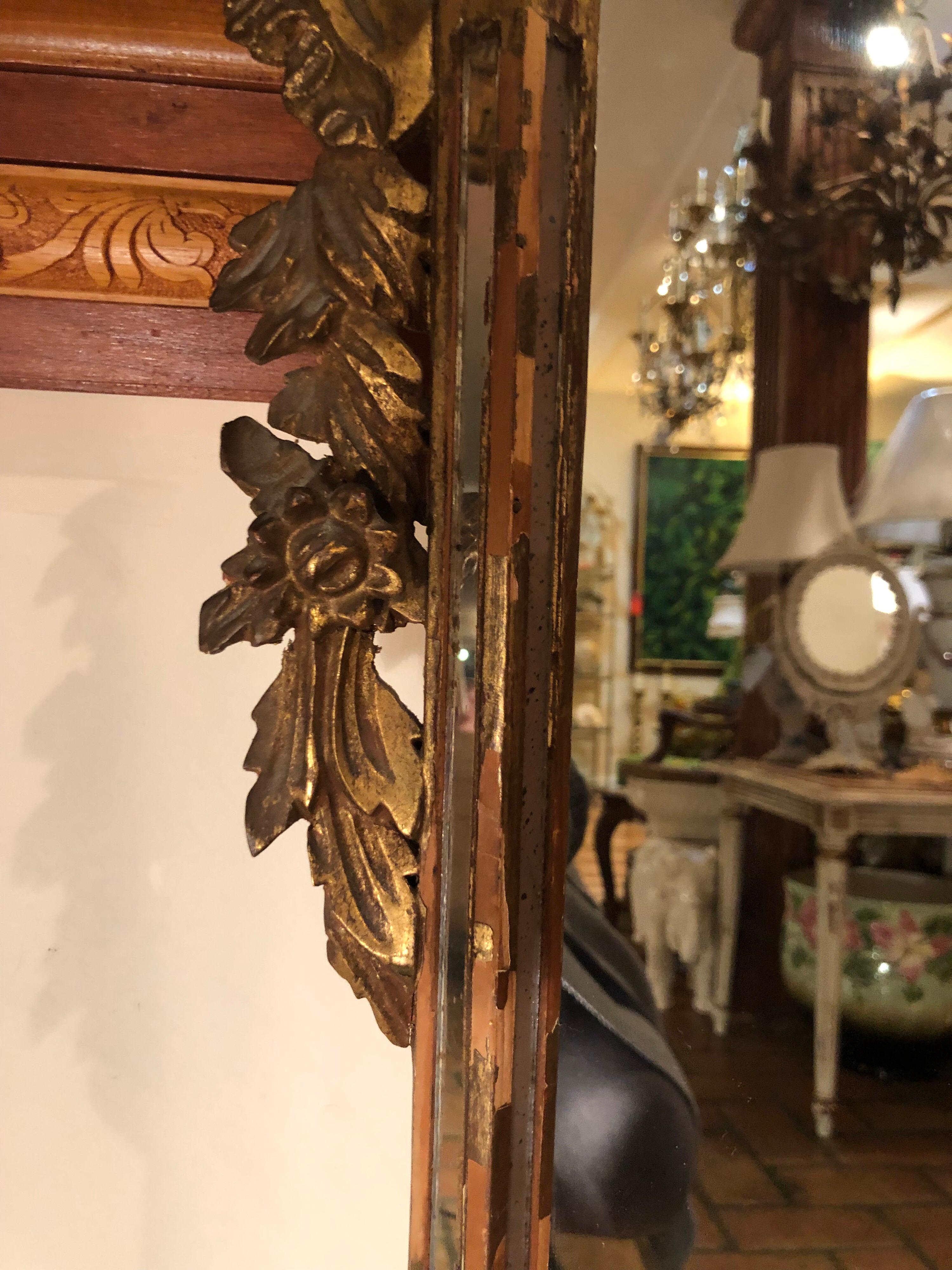 Antique Italian Baroque Mirror Attributed to Labarge 10