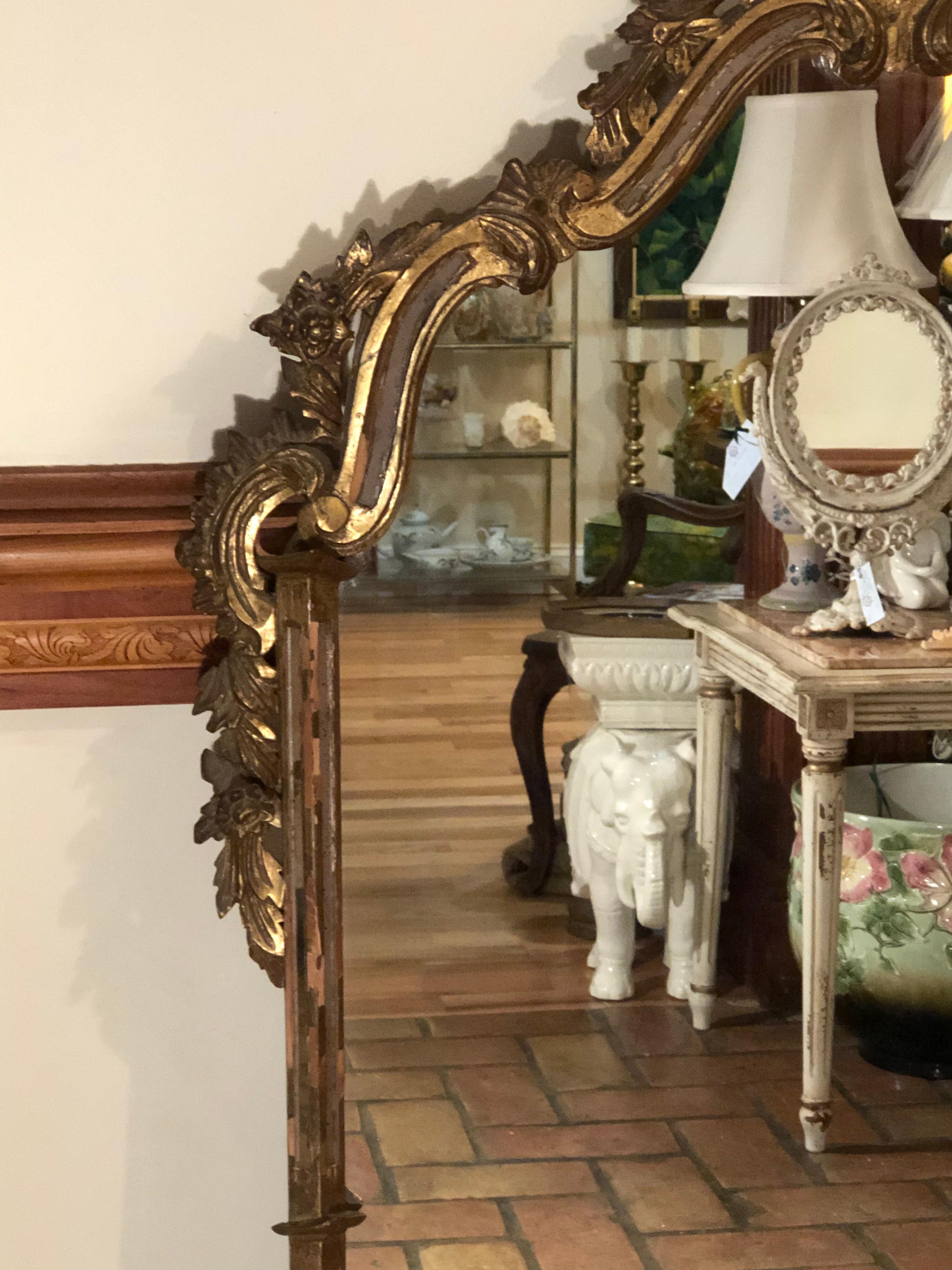 Antique Italian Baroque Mirror Attributed to Labarge 1