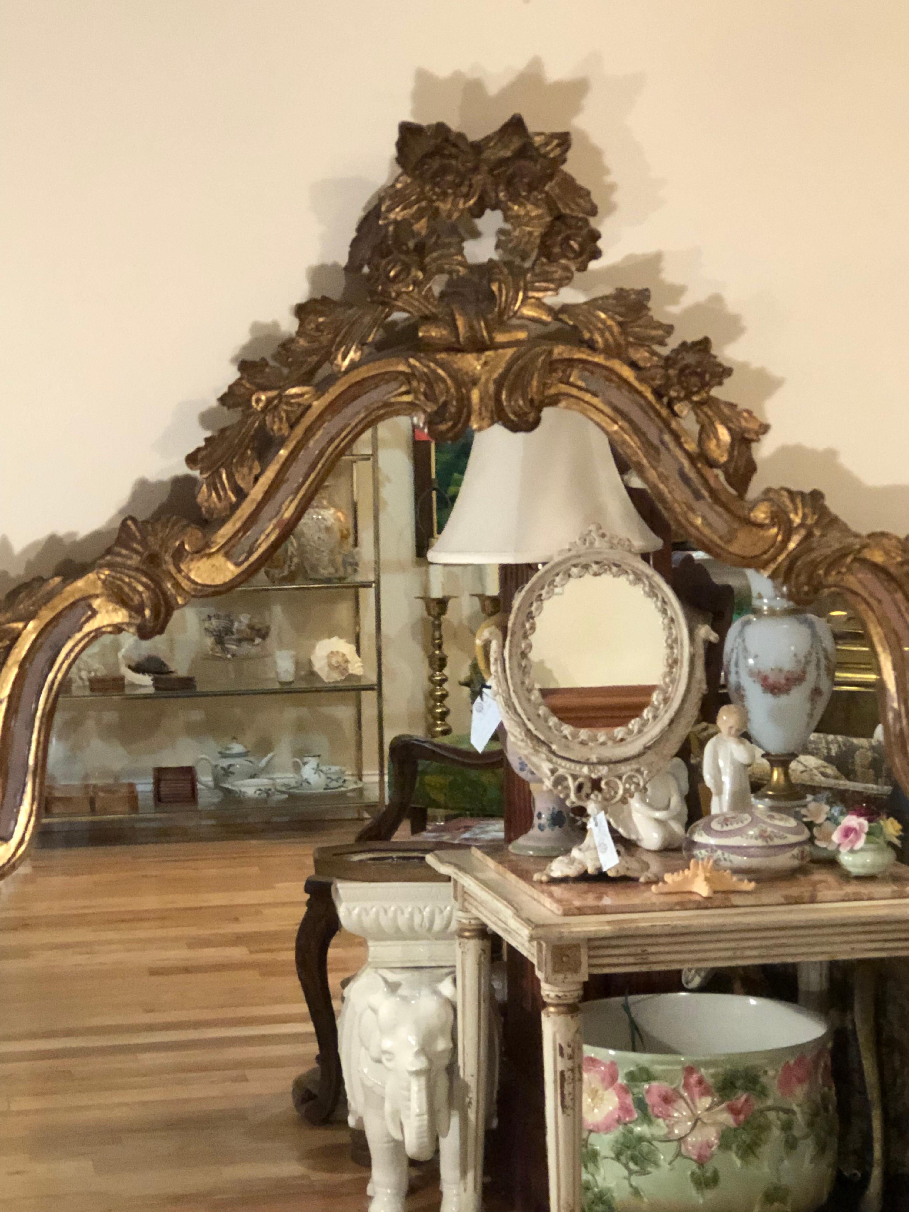 Antique Italian Baroque Mirror Attributed to Labarge 2