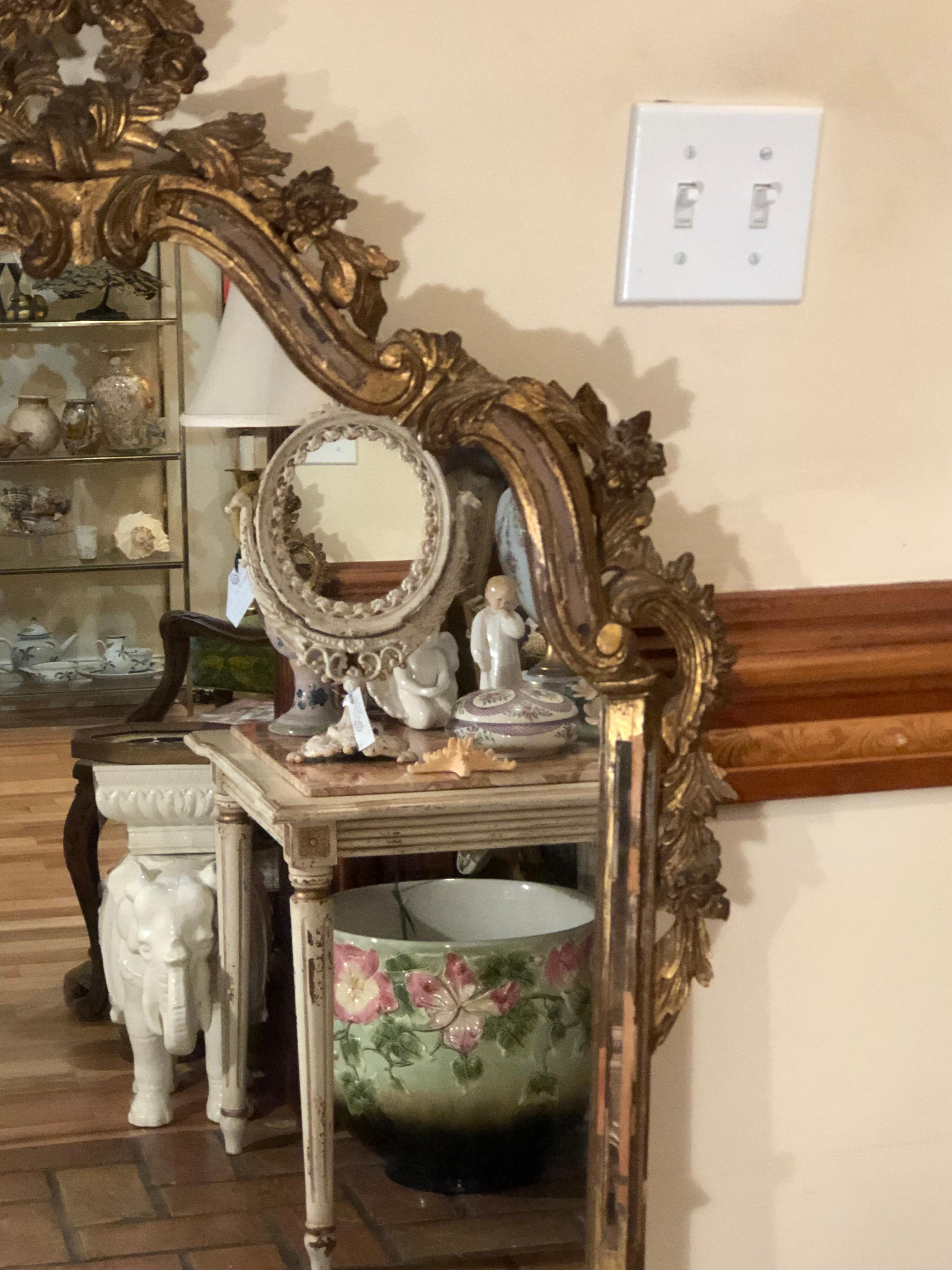 Antique Italian Baroque Mirror Attributed to Labarge 3