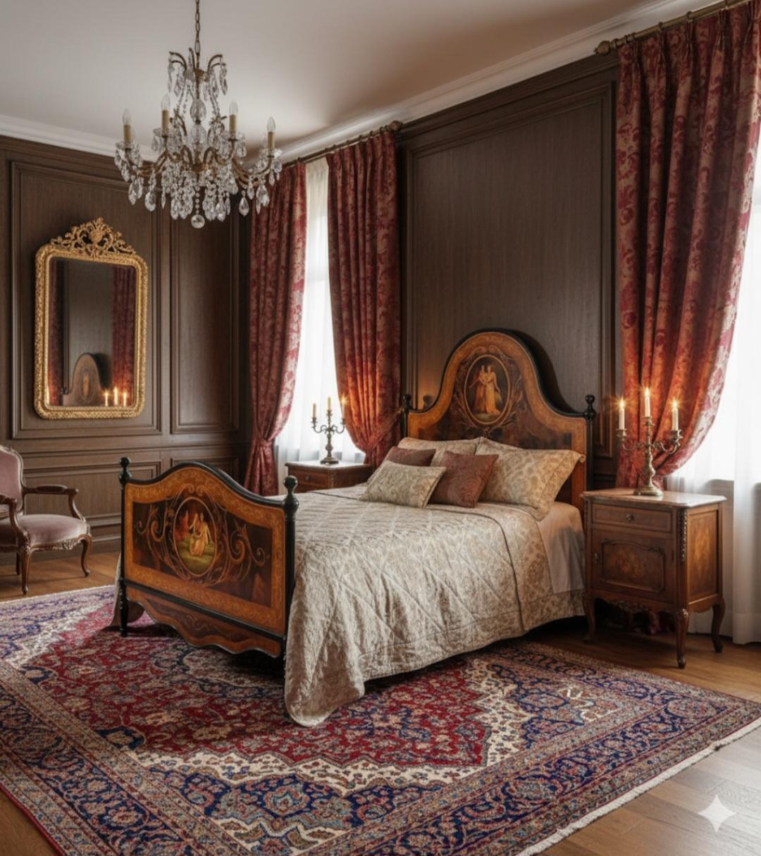 Ancien Lit Italien Napoléon III Période Fer Double Taille en vente 6