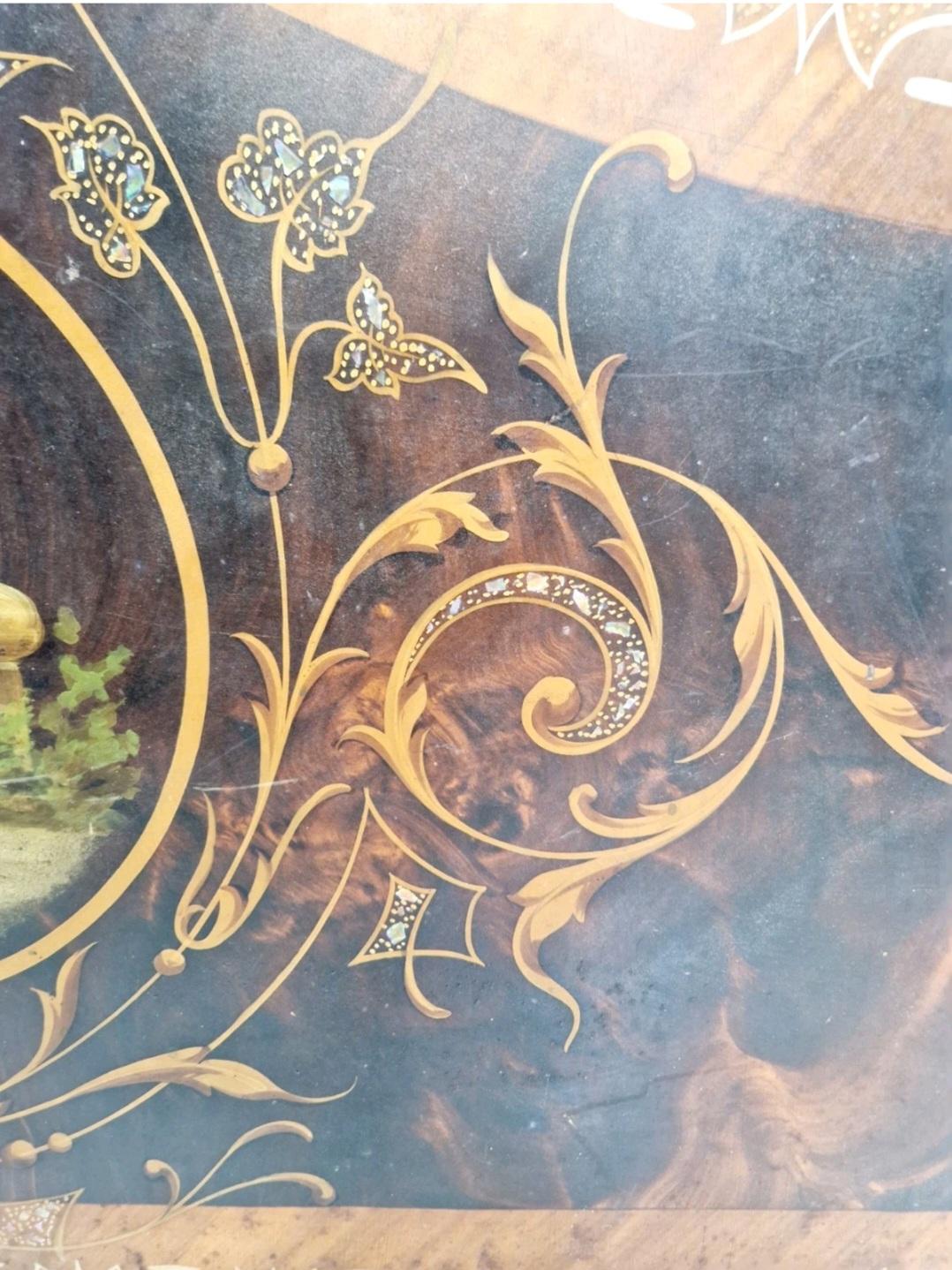 italien Ancien Lit Italien Napoléon III Période Fer Double Taille en vente