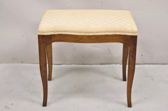 Antiguo banco de tocador italiano Biedermeier de caoba con patas de sable