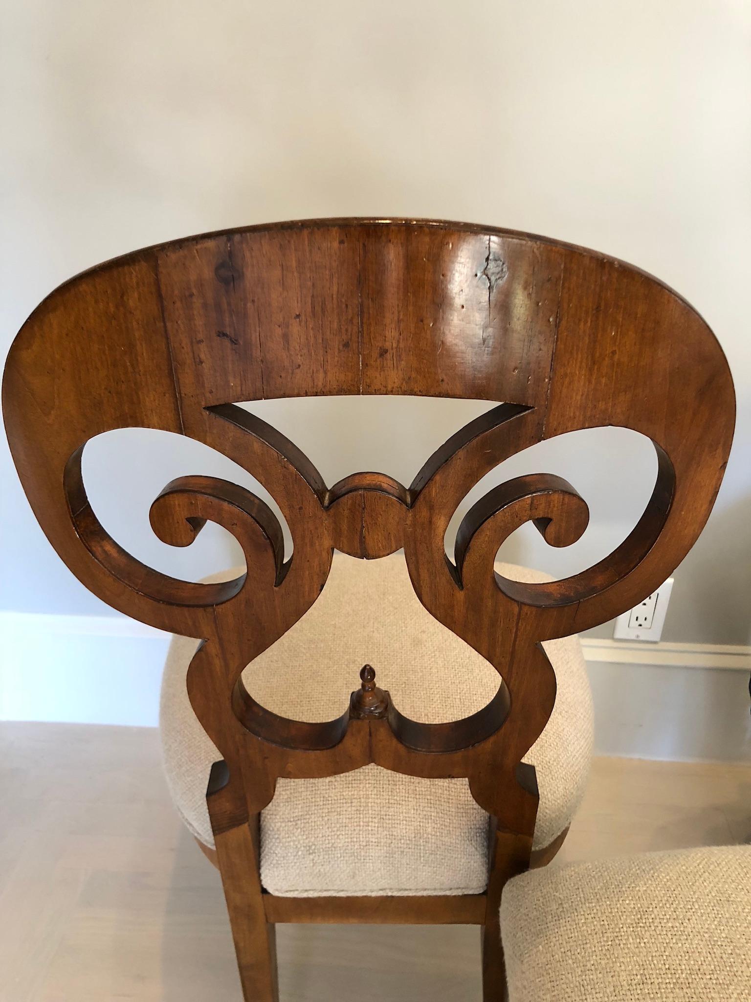antique biedermeier chairs