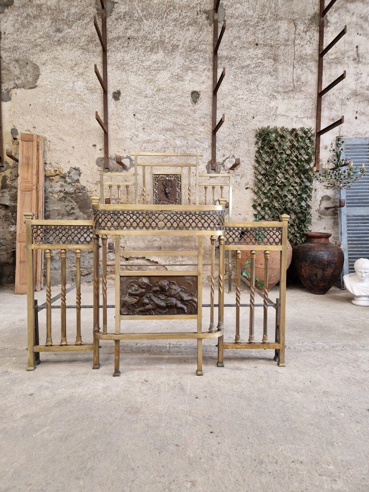 Antique Italian Brass Bed Art Nouveau Period  For Sale 6