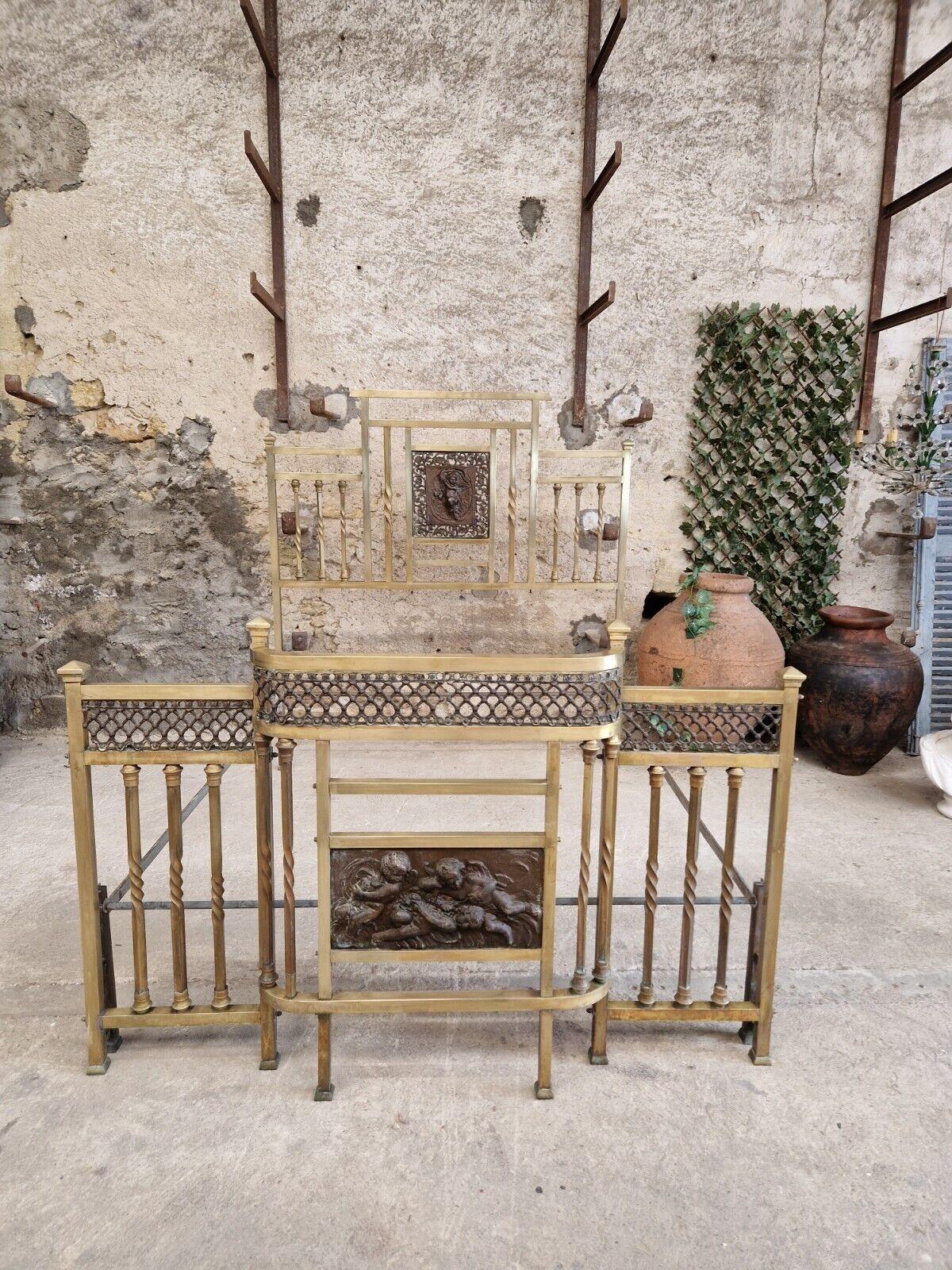 Antique Italian Brass Bed Art Nouveau Period  For Sale 13