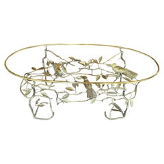 Antique Italian Brass Bird Cocktail Table, Circa 1950